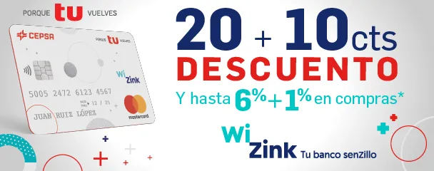 Cepsa / Mastercard: Tarjeta WiZink